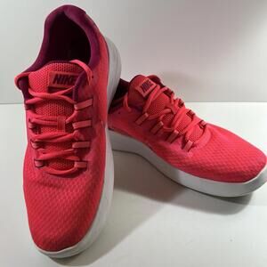Nike Lunarlon Sneaker Womans 10 Pink Flyknit Running Shoes
